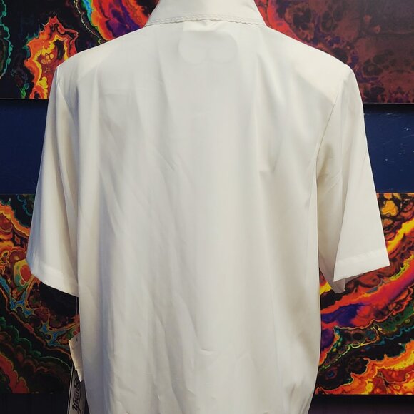Yves St Clair ~ Sz 10 ~ Vintage Short Sleeve ~ Button Up Blouse ~ NWT - Picture 6 of 12